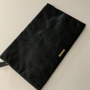 Leather clutch bag